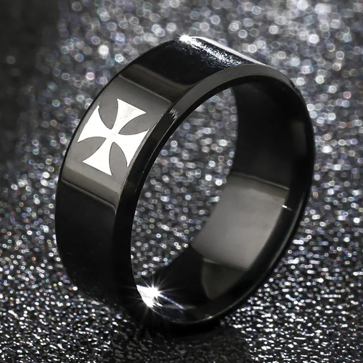 Bible Scripture Titanium Ring β Modern style band with intricate design, crafted for durability and elegance.