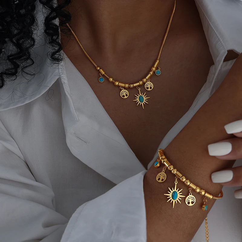African Wedding Bridal Jewelry Set