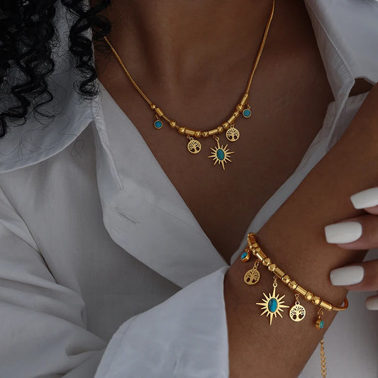 African Wedding Bridal Jewelry Set